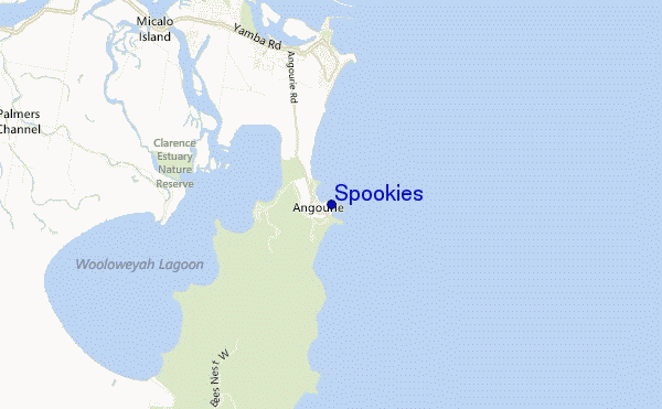 mapa de ubicación de Spookies