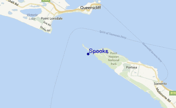mapa de ubicación de Spooks