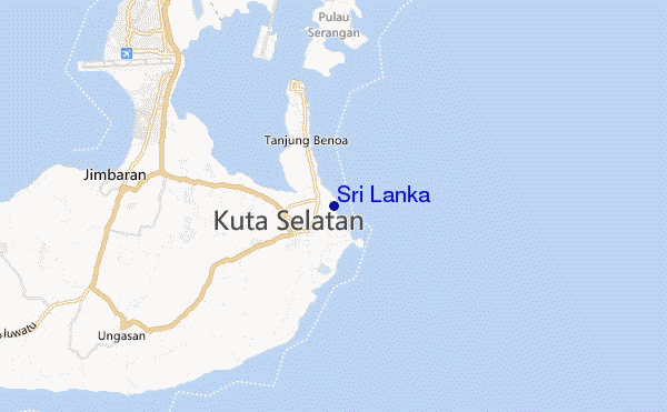 mapa de ubicación de Sri Lanka