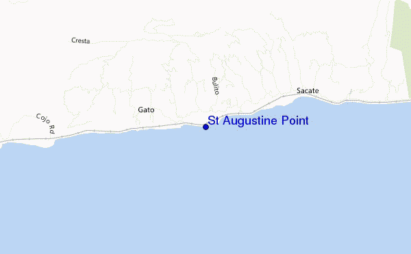 mapa de ubicación de St Augustine Point