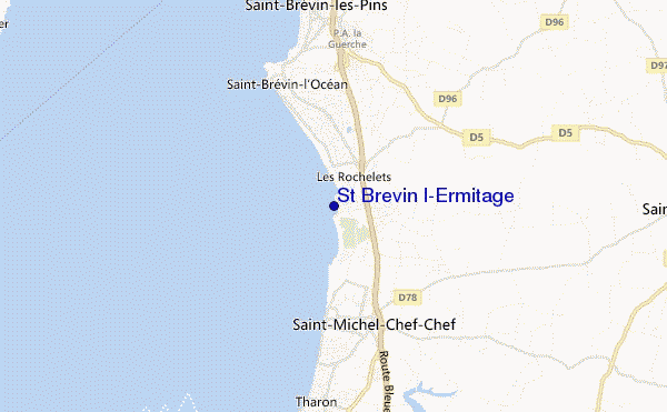 mapa de ubicación de St Brevin l'Ermitage