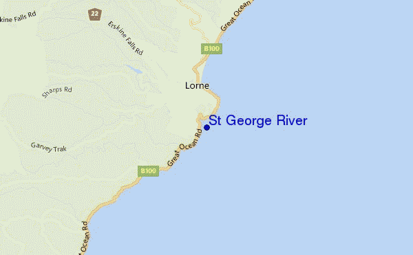 mapa de ubicación de St George River