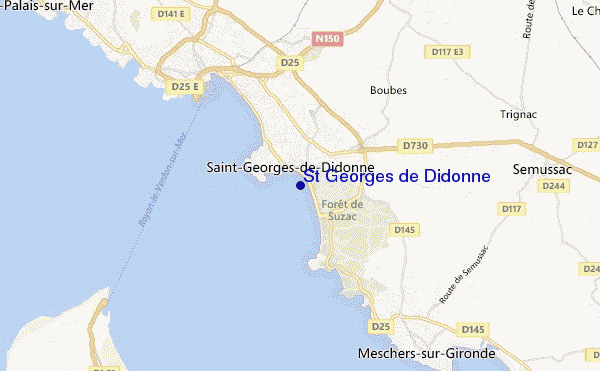 mapa de ubicación de St Georges de Didonne