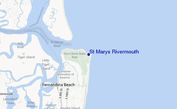 mapa de ubicación de St Marys Rivermouth