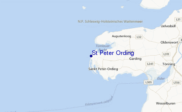 St Peter Ording Location Map