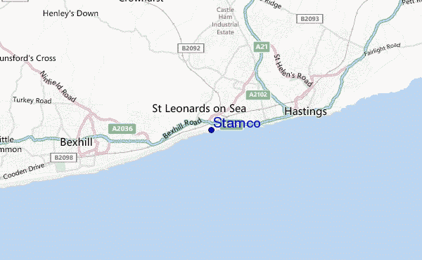 mapa de ubicación de Stamco