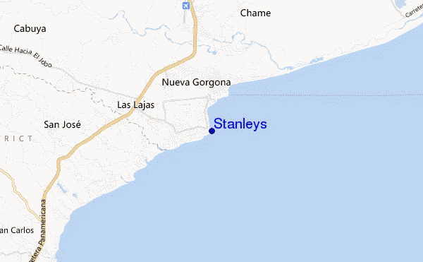 mapa de ubicación de Stanleys