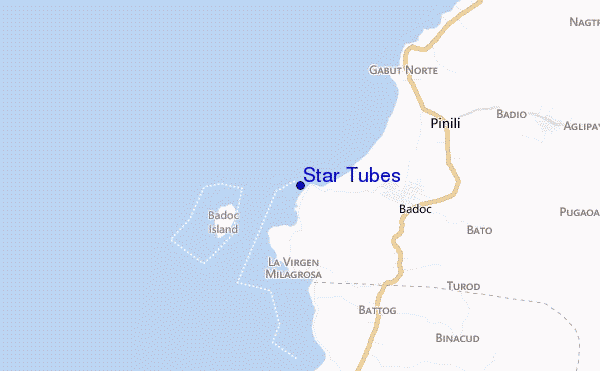 mapa de ubicación de Star Tubes