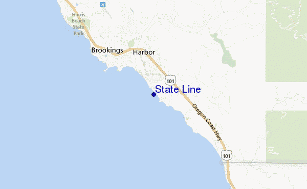 mapa de ubicación de State Line