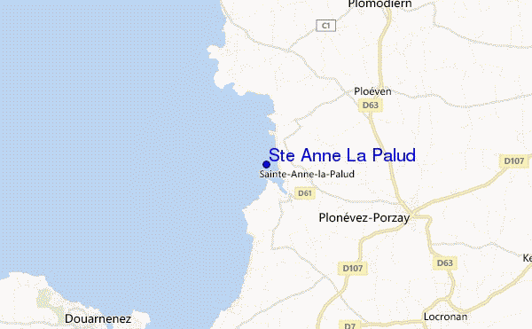 mapa de ubicación de Ste Anne La Palud