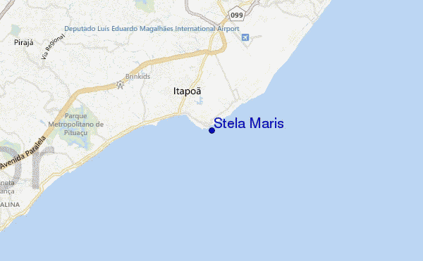 mapa de ubicación de Stela Maris