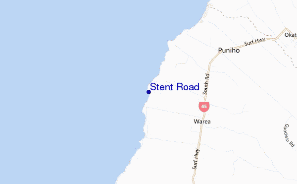 mapa de ubicación de Stent Road