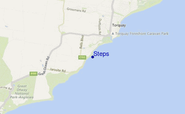 mapa de ubicación de Steps
