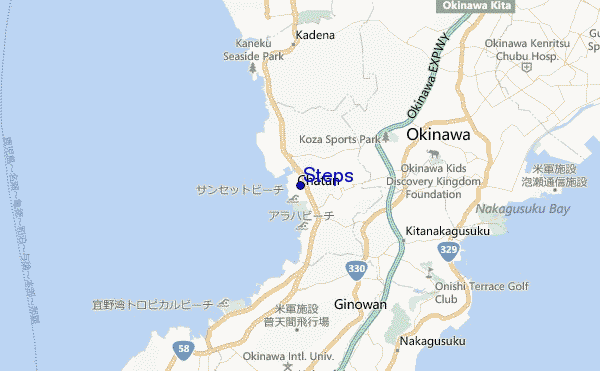 mapa de ubicación de Steps