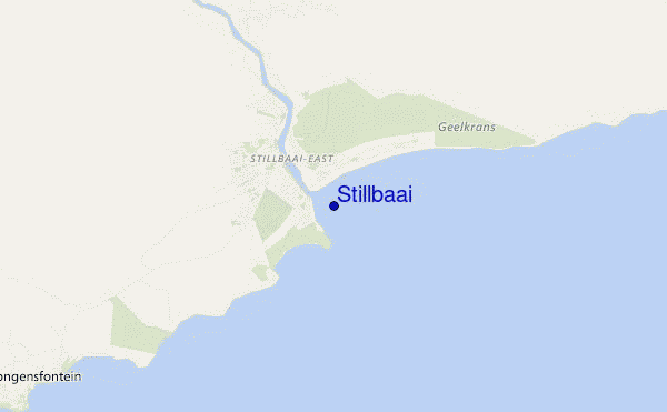mapa de ubicación de Stillbaai