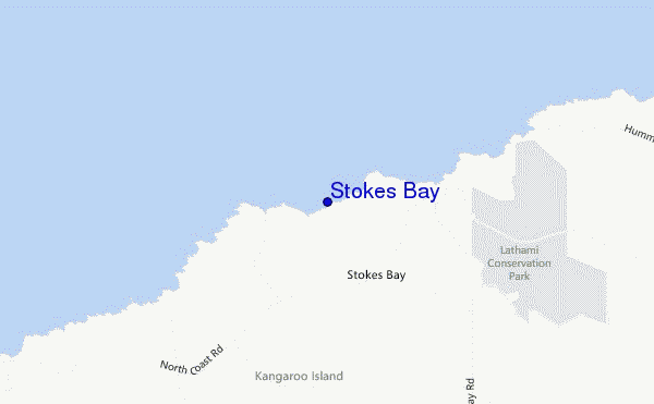mapa de ubicación de Stokes Bay