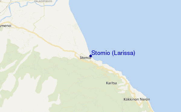 mapa de ubicación de Stomio (Larissa)