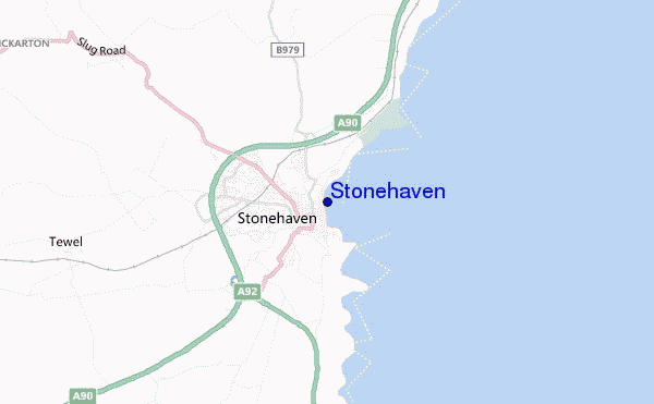 mapa de ubicación de Stonehaven