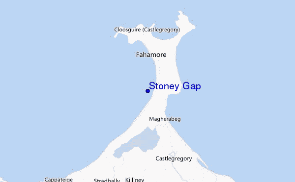 mapa de ubicación de Stoney Gap