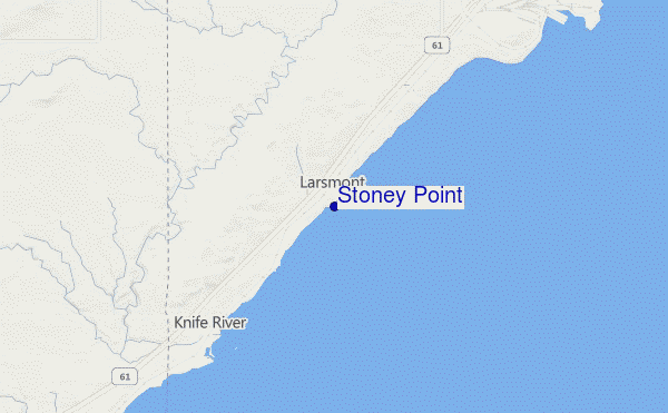 mapa de ubicación de Stoney Point