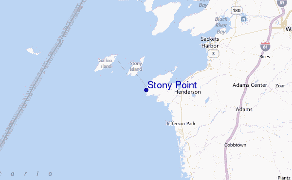 Stony Point Location Map