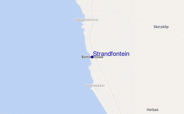mapa de ubicación de Strandfontein