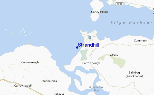 mapa de ubicación de Strandhill