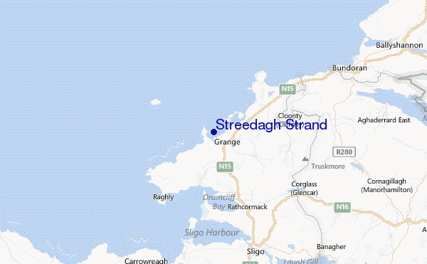 Streedagh Strand Location Map