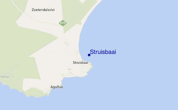 mapa de ubicación de Struisbaai