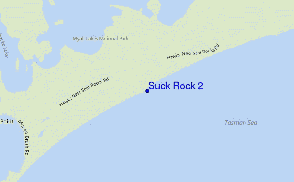 mapa de ubicación de Suck Rock 2