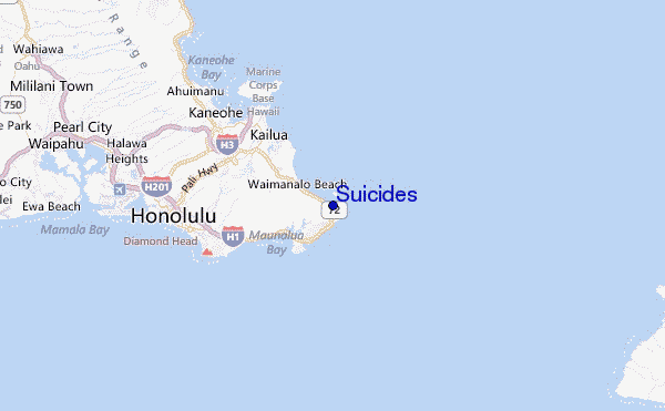 Suicides Location Map
