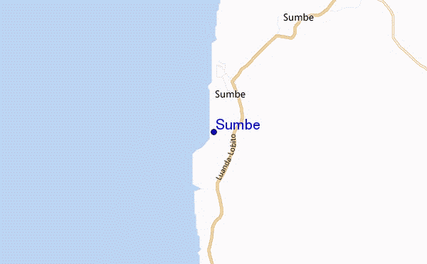 mapa de ubicación de Sumbe