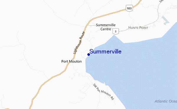 mapa de ubicación de Summerville
