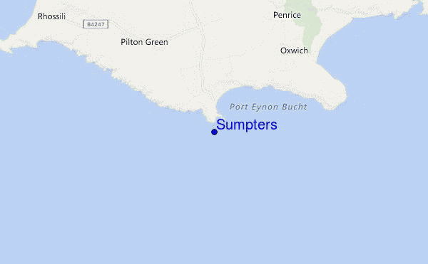 mapa de ubicación de Sumpters