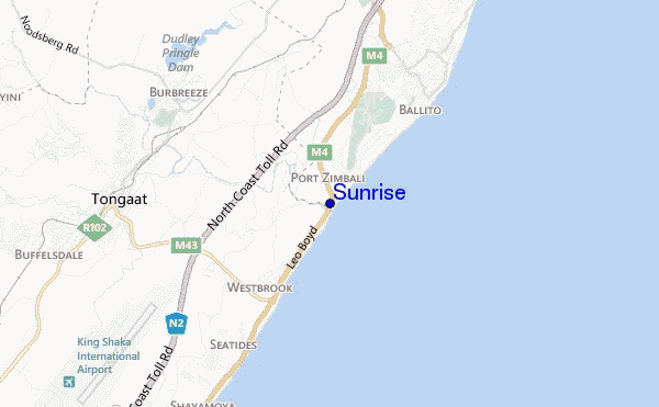 mapa de ubicación de Sunrise