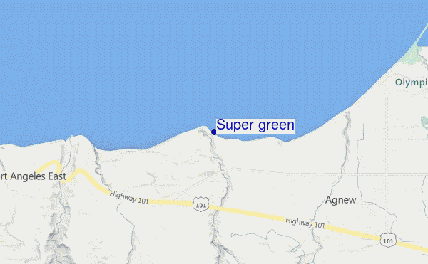 mapa de ubicación de Super green
