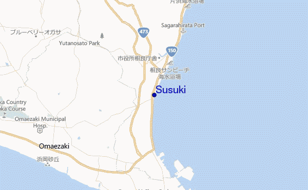 mapa de ubicación de Susuki