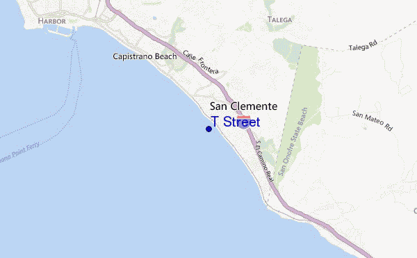 mapa de ubicación de T Street