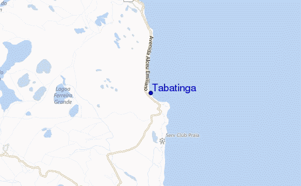 mapa de ubicación de Tabatinga