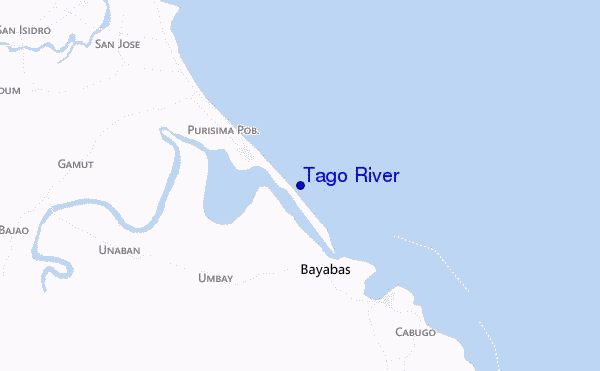 mapa de ubicación de Tago River