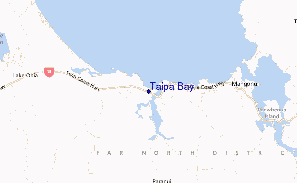 mapa de ubicación de Taipa Bay