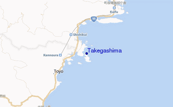 mapa de ubicación de Takegashima