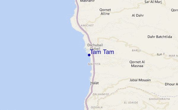 mapa de ubicación de Tam Tam