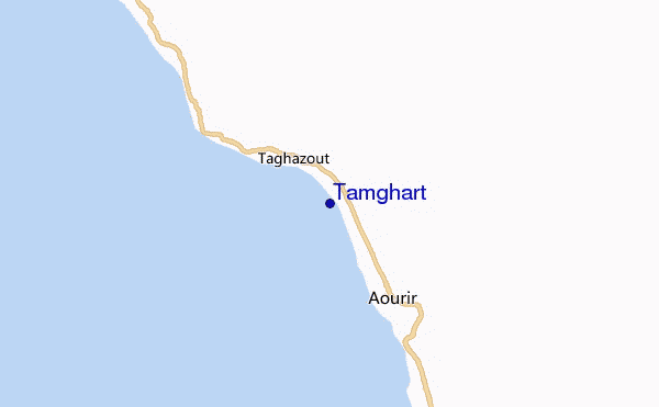 mapa de ubicación de Tamghart