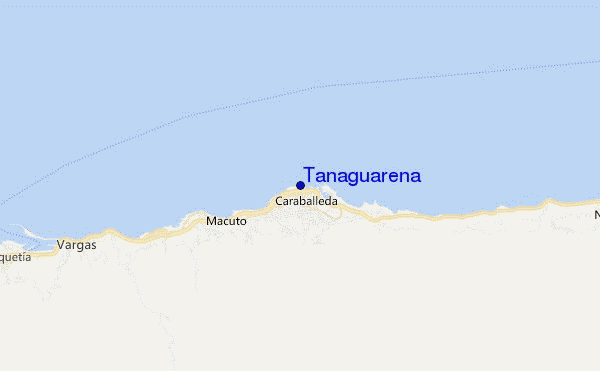 mapa de ubicación de Tanaguarena