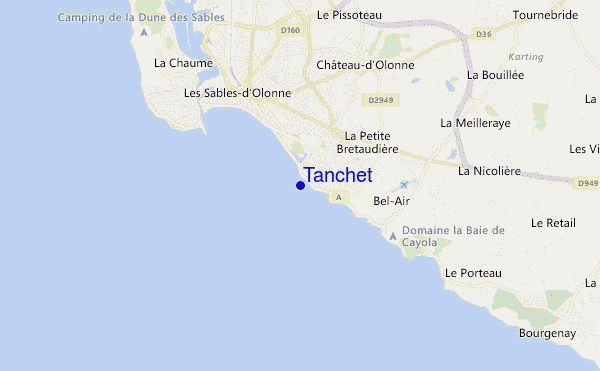 mapa de ubicación de Tanchet