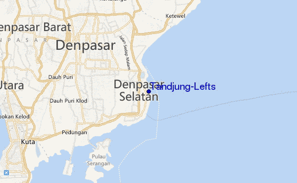 mapa de ubicación de Tandjung-Lefts