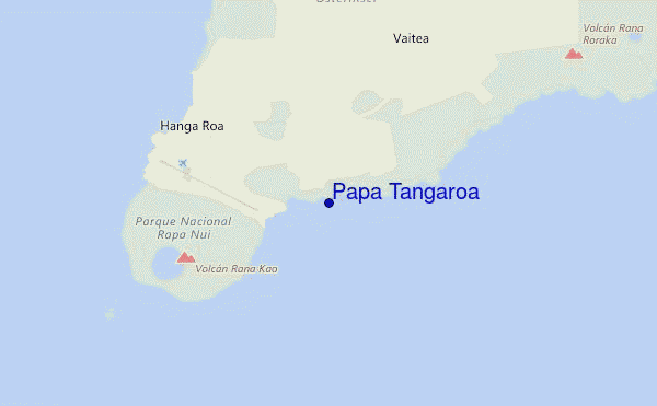 mapa de ubicación de Papa Tangaroa