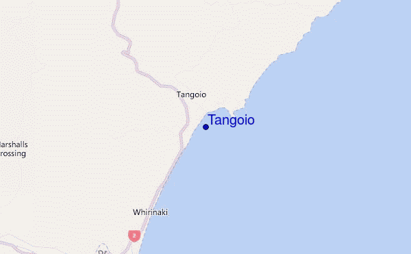 mapa de ubicación de Tangoio