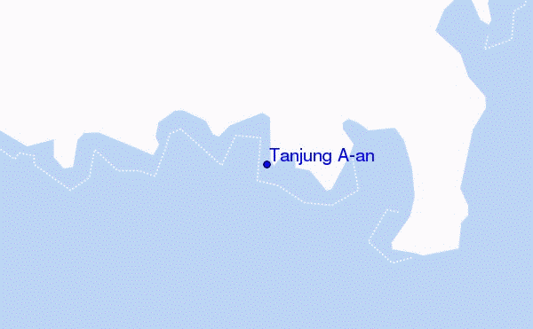 mapa de ubicación de Tanjung A'an